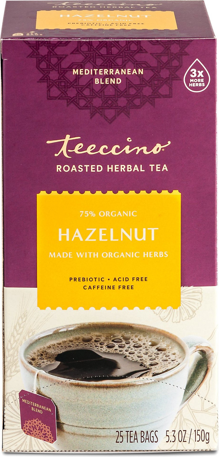 Teeccino Hazelnut Medium Roast x 25 Tea Bags