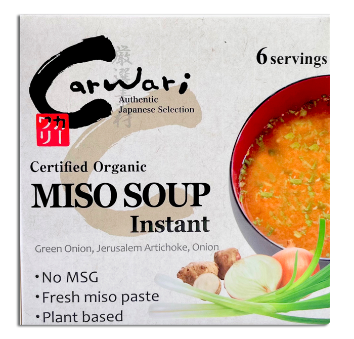 Carwari Organic Instant Miso Soup 148.8g 6pk