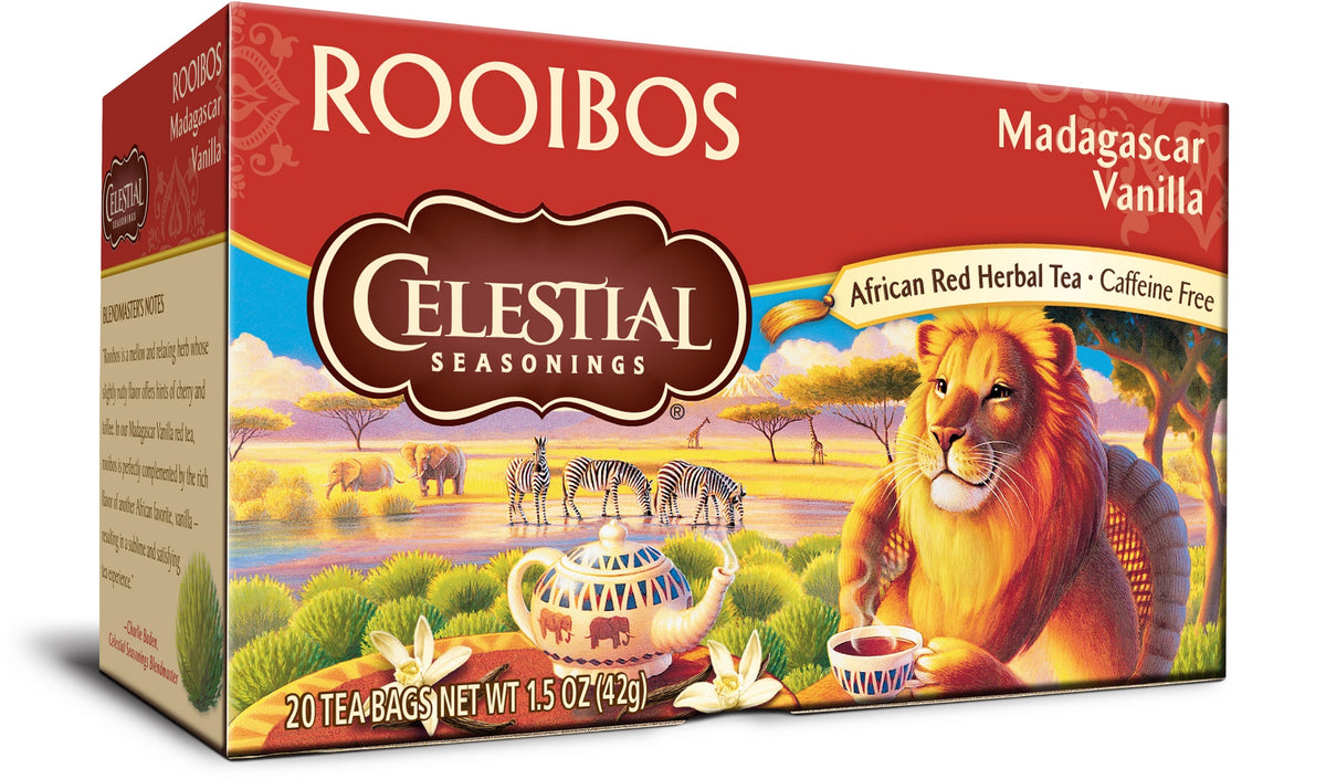 Celestial Tea Madagascar Vanilla Rooibos x 20 Tea Bags