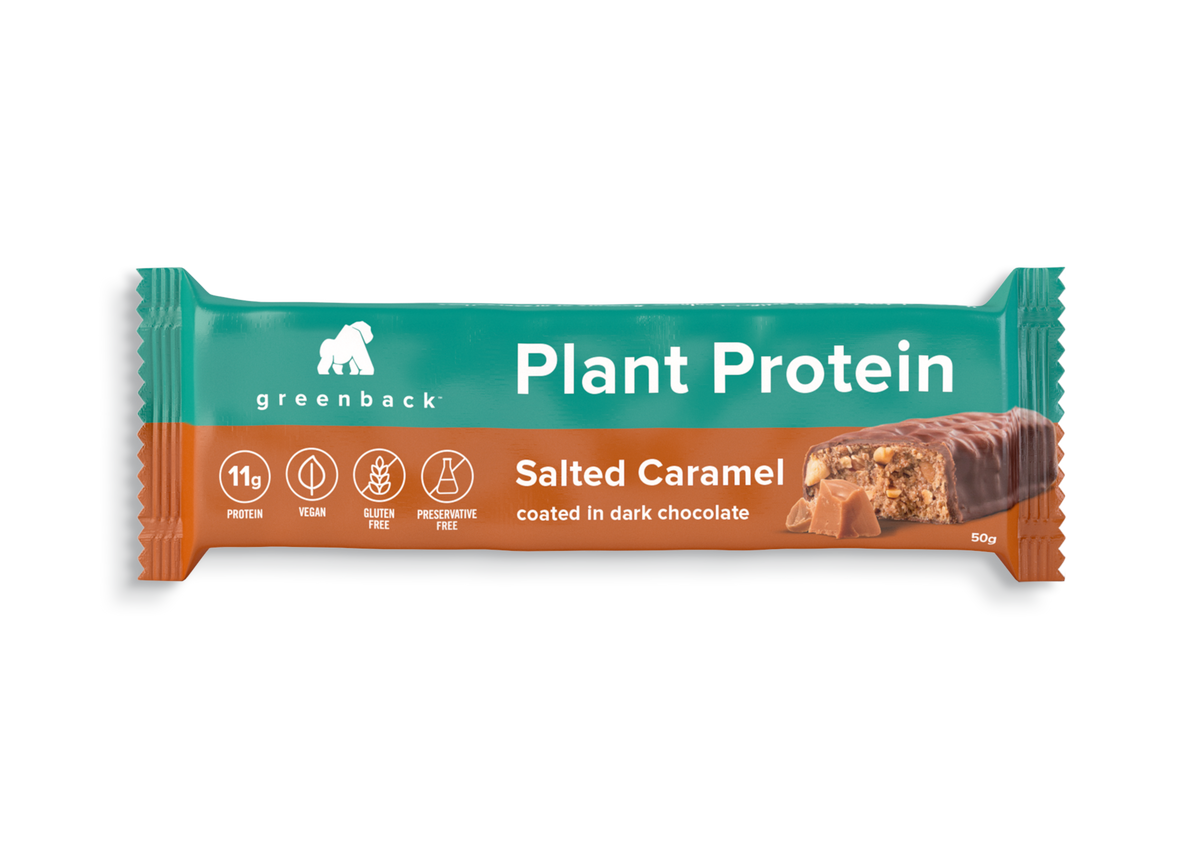 Greenback Plant Protein Salted Caramel Bar 50g