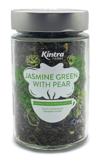 Kintra Foods Jasmine Green &amp;Pear Loose Leaf 100g