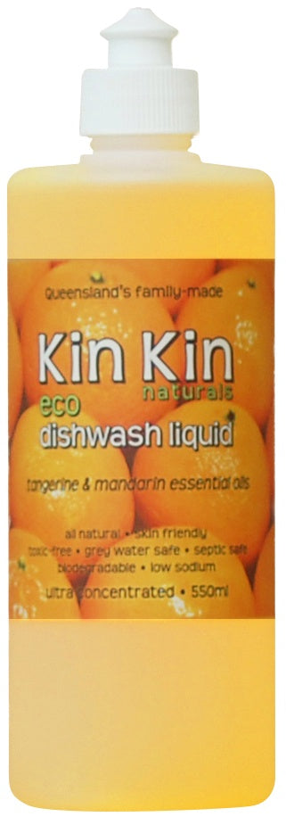 Kin Kin Naturals Eco Dishwash Liquid Tangerine 550ml