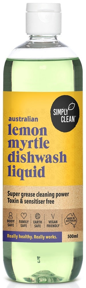 Simply Clean Lemon Myrtle Dishwash Liquid 500ml