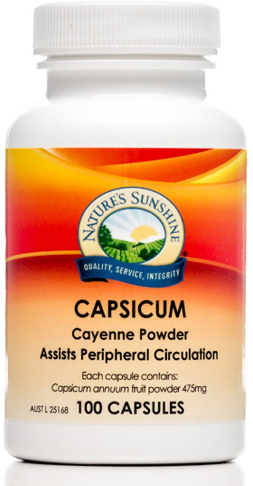 Nature&#39;s Sunshine Capsicum Caps 475mg 100c