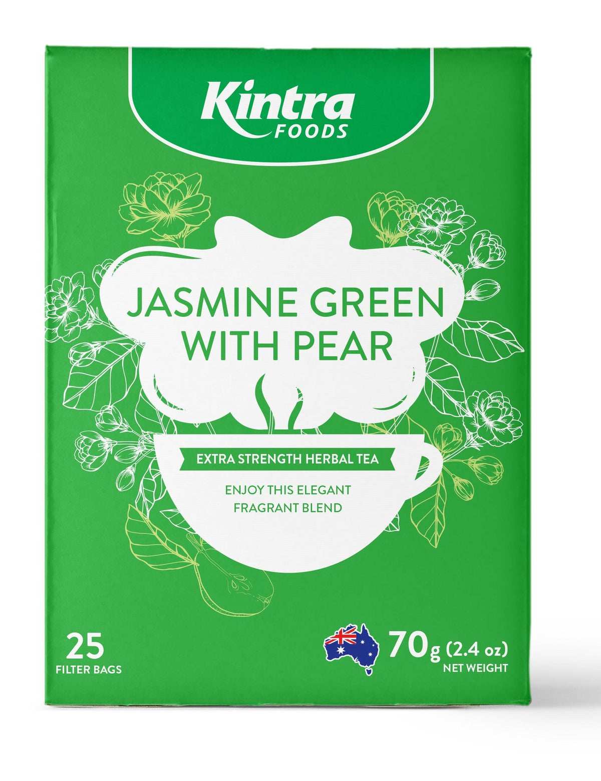 Kintra Foods Jasmine Green &amp; Pear x 25 Tea Bags