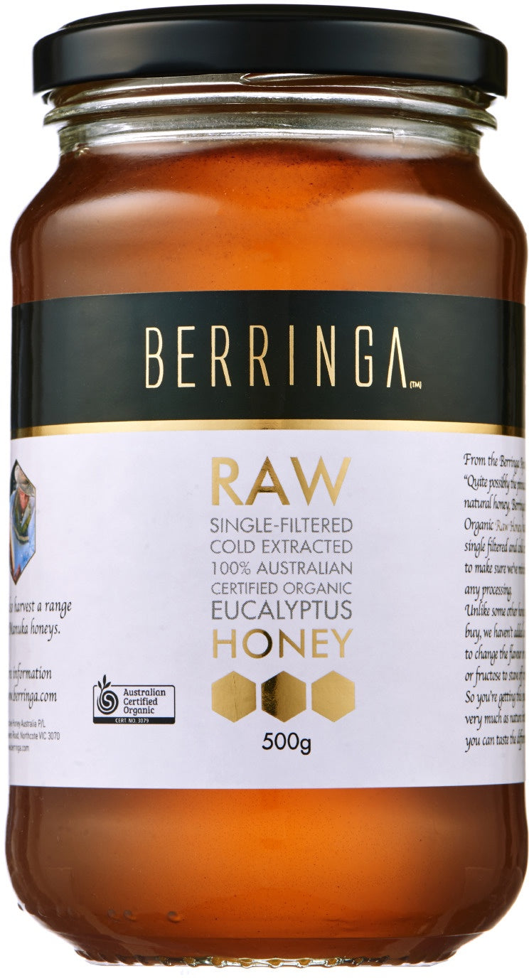 Berringa Eucalyptus Honey Raw Organic 500g