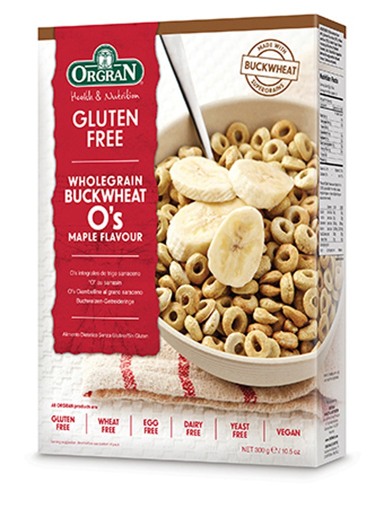 Orgran Gluten Free O&#39;s Buckwheat Maple Flavour 300g