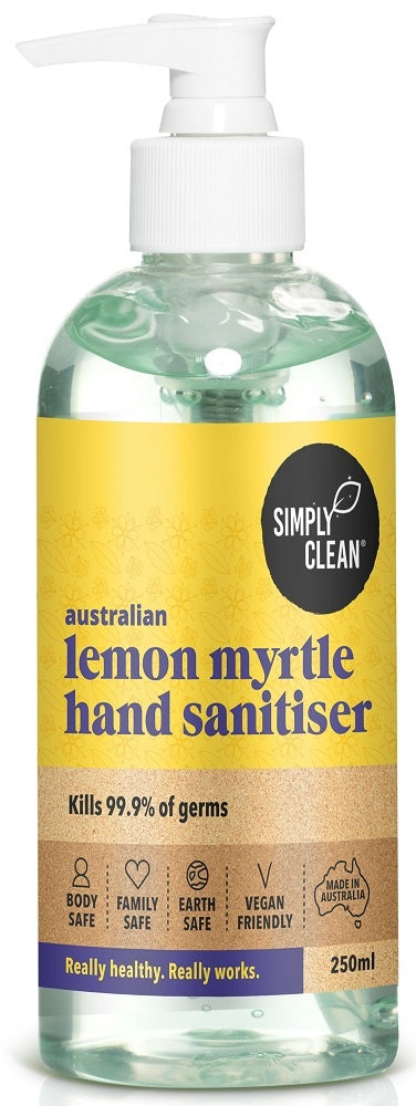 Simply Clean Lemon Myrtle Hand Sanitiser 250ml