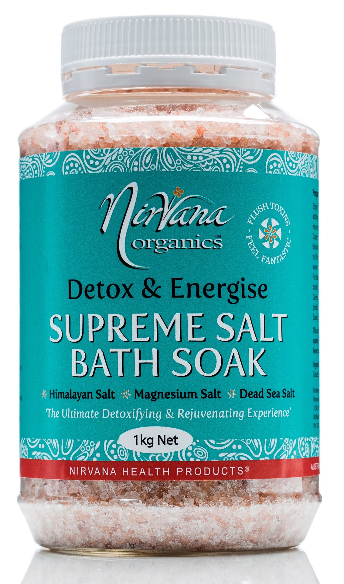 Nirvana Organics Supreme Bath Soak Salt Detox 1kg