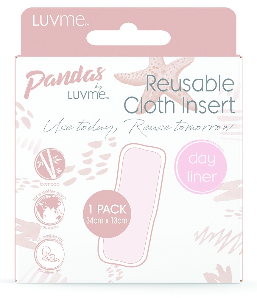 Pandas by Luvme ECO Bamboo Cloth Day Insert