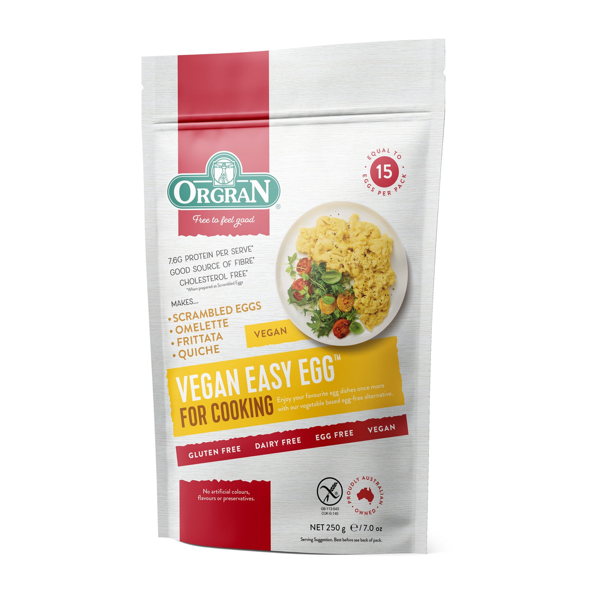 Orgran Gluten Free Easy Egg Vegan 250g