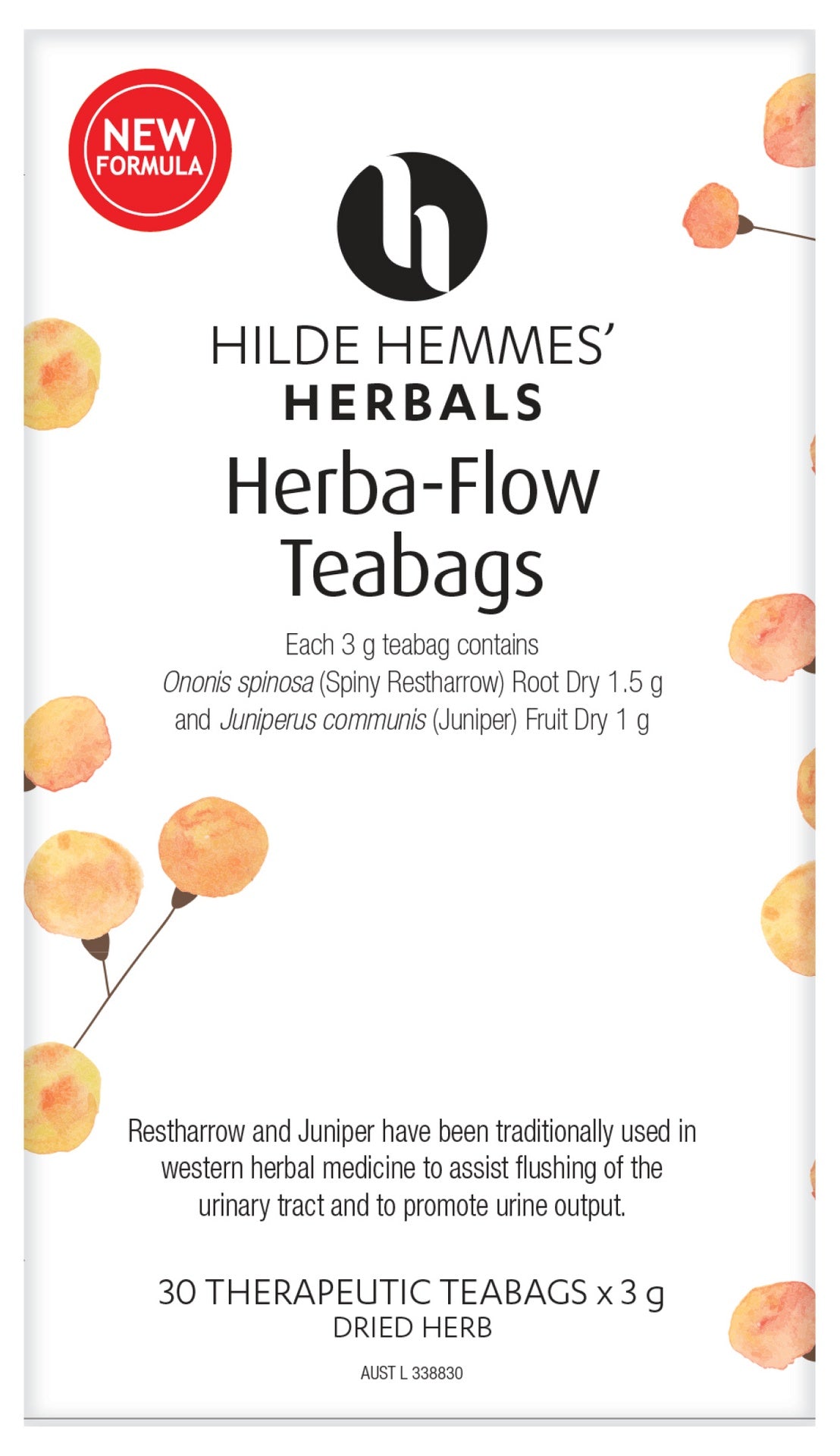 Hilde Hemmes Herbal&#39;s Herba-Flow x 30 Tea Bags