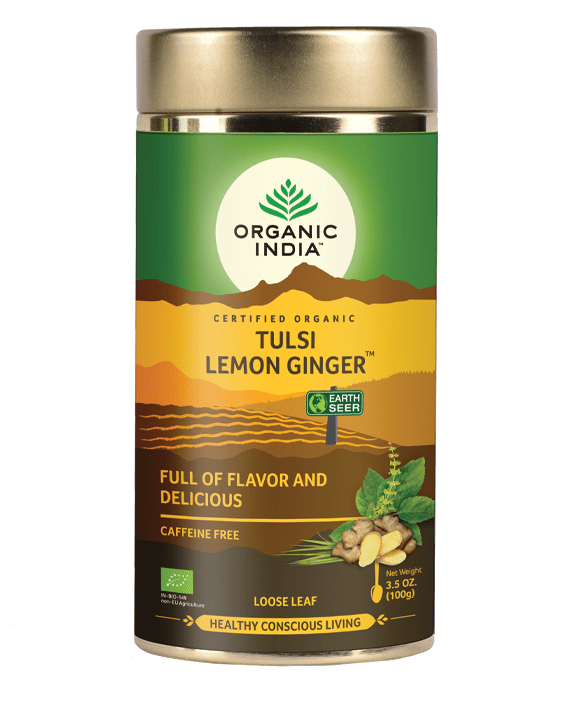 Organic India Tulsi Lemon Ginger Loose Leaf 100g