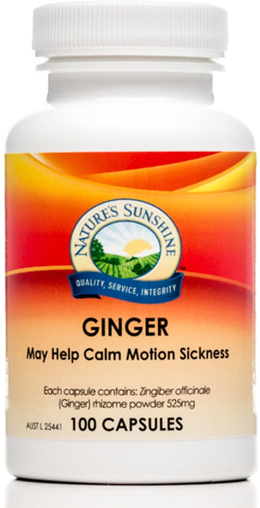 Nature&#39;s Sunshine Ginger 500mg 100c