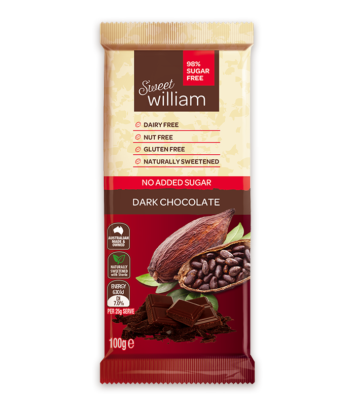 Sweet William NAS Chocolate Bar Dark 100g