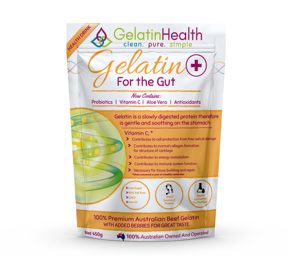 Gelatin Health Gelatin Plus 450g