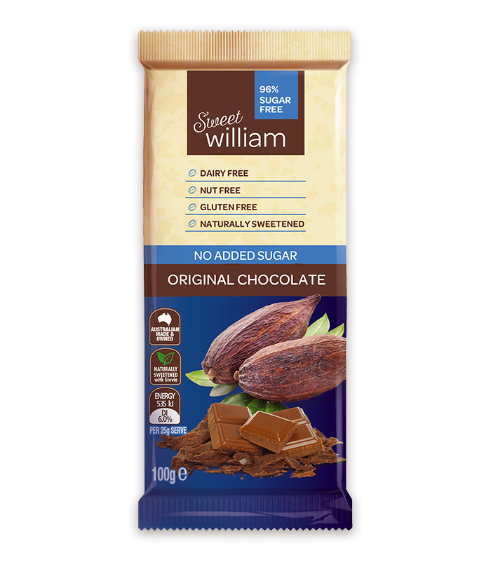 Sweet William NAS Chocolate Bar Original 100g