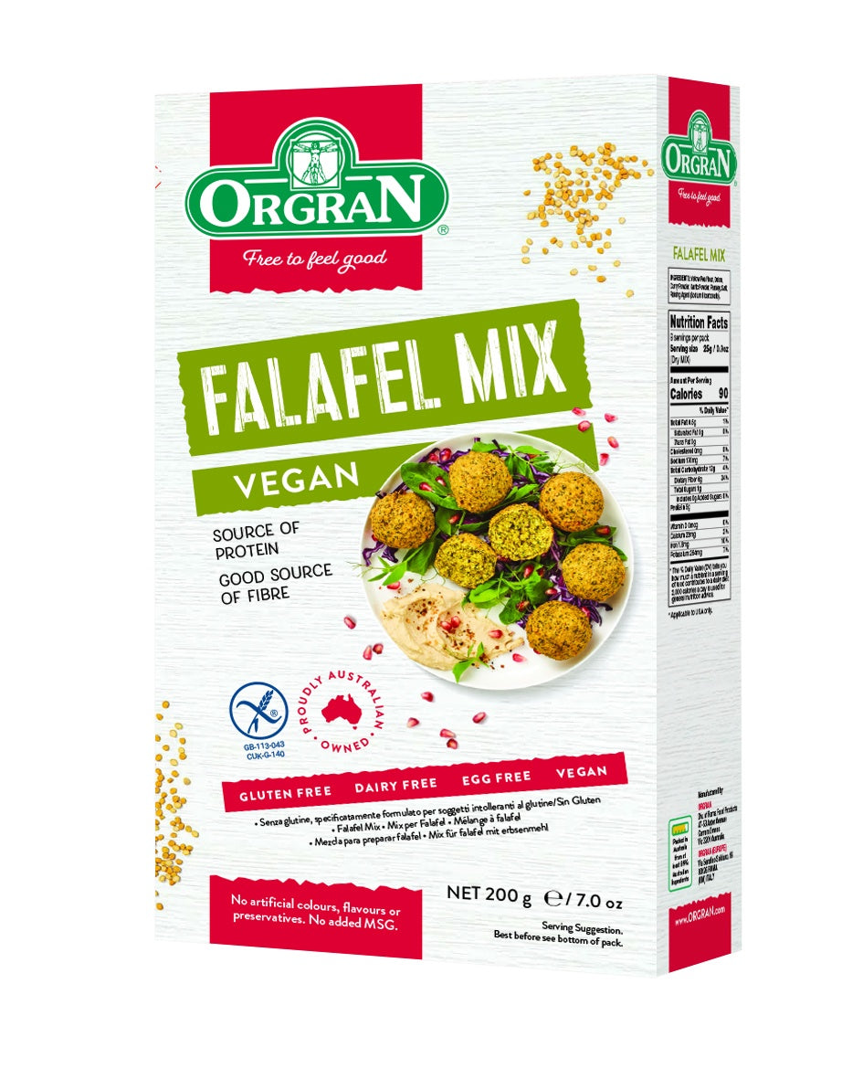 Orgran Gluten Free Falafel Mix 200g