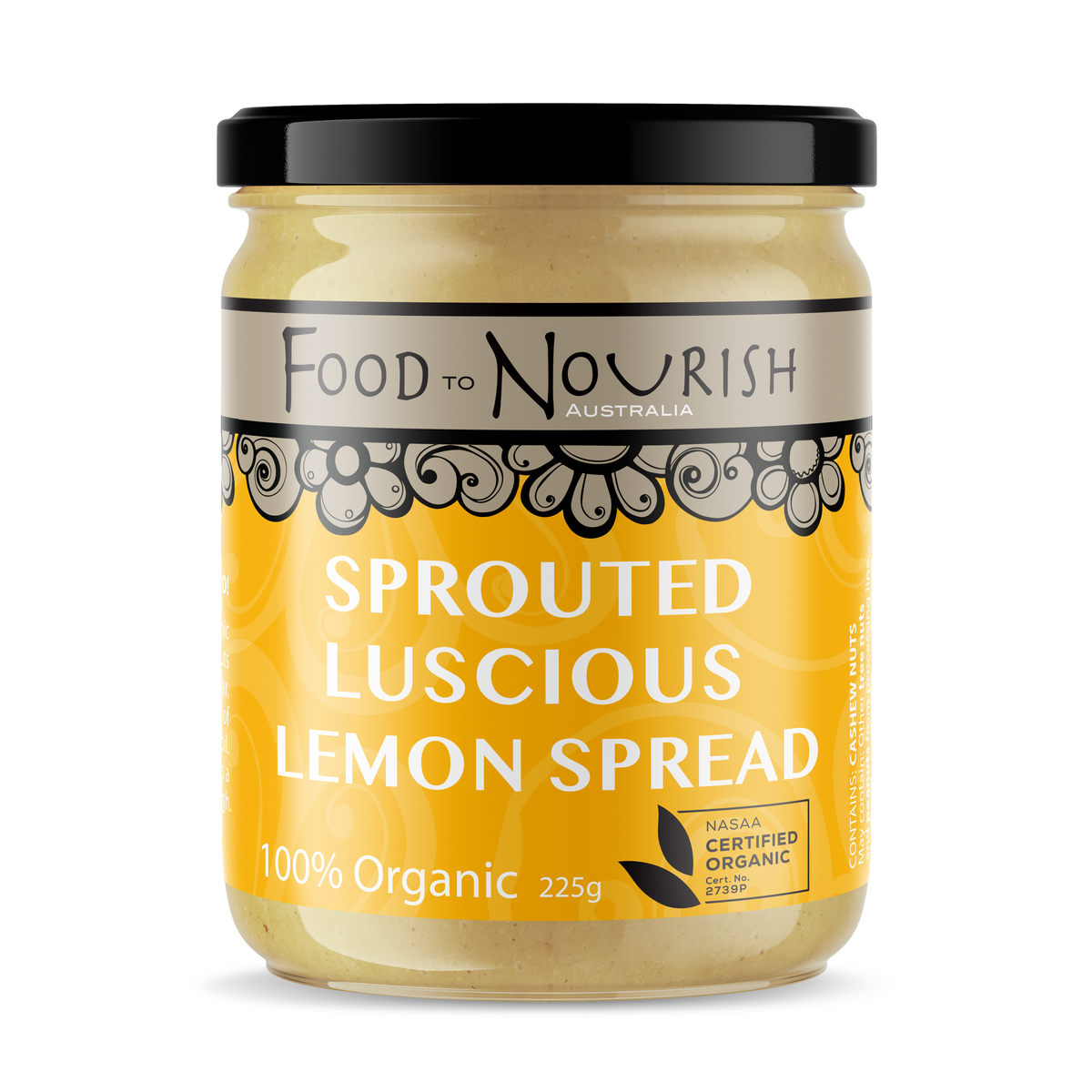 Food to Nourish Sprouted Luscious Lemon Spread 200g