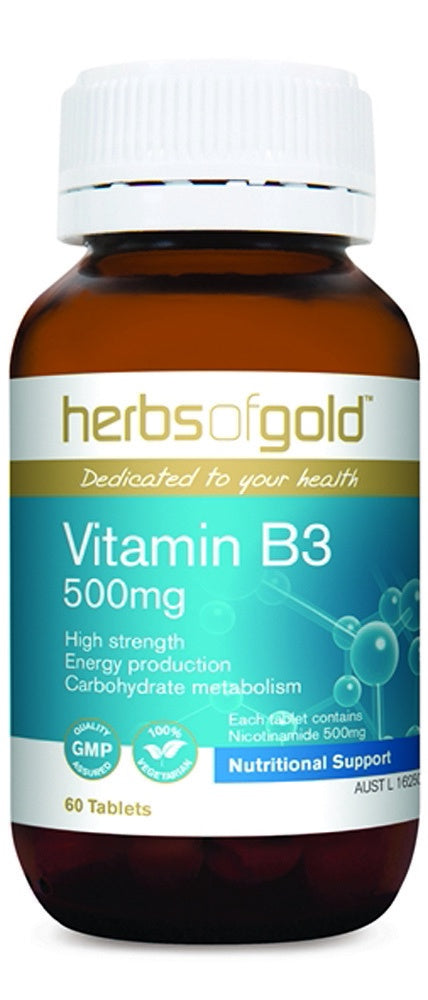 Herbs of Gold Vitamin B3 500mg 60t