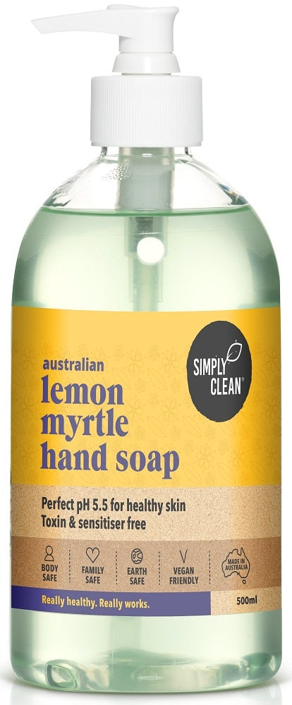 Simply Clean Lemon Myrtle Hand Soap 500ml