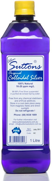 Allan K Suttons Colloidal Silver Original 1L