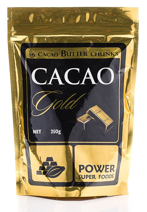 Power Super Foods Cacao Butter Chunk Raw Organic 250g