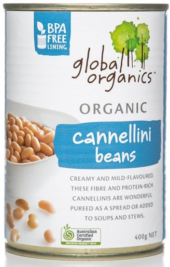 Global Organics Beans Cannellini Organic 400g