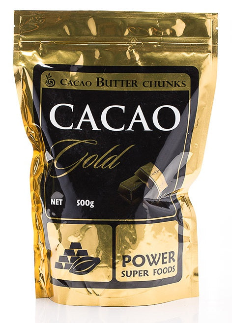 Power Super Foods Cacao Butter Chunk Raw Organic 500g