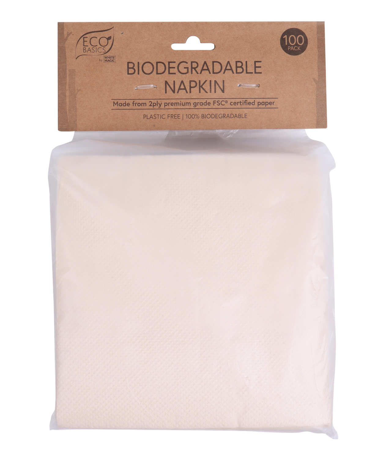 White Magic Eco Basics BiodegradableNapkin 100pack